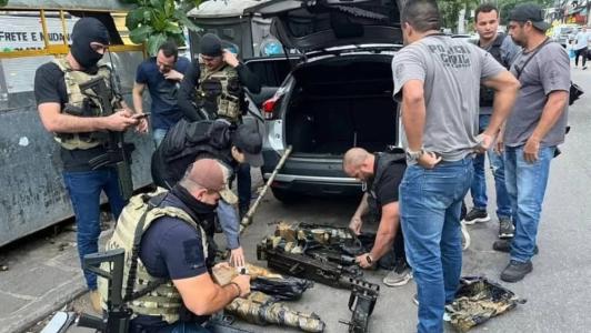 Parte do armamento foi recuperado no Rio de Janeiro