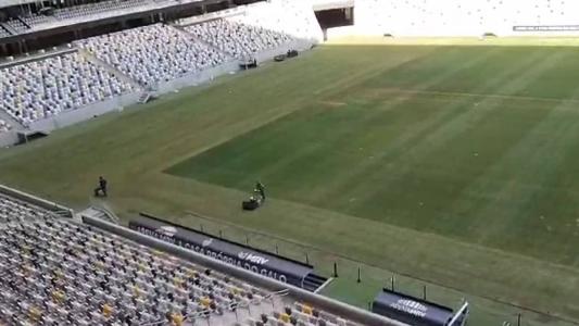 Parte do gramado da Arena MRV foi trocado desde essa terça-feira (12)