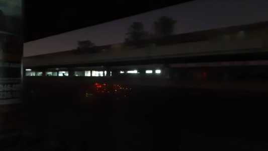 Passageira mostra apagão na estação Eldorado do Metrô BH
