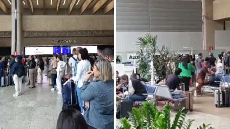 Passageiros reclamam de ‘caos’ em Confins após voo cancelado para Porto Seguro