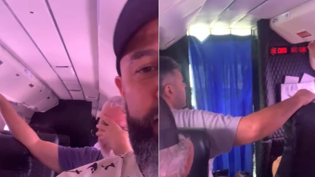 Vídeos mostram passageiros em avião antes da queda no Amazonas