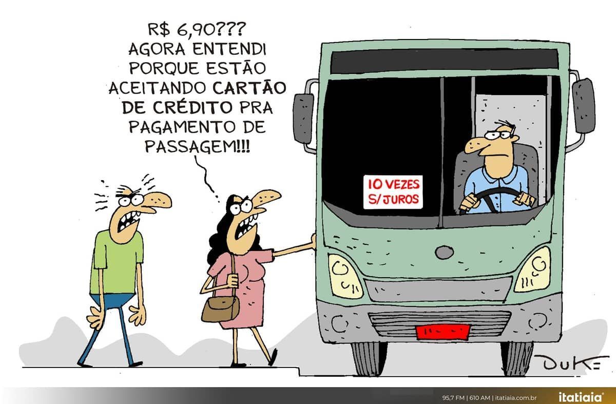 Charge do Duke: passagem de ônibus vai a R$ 6,90 em BH?
