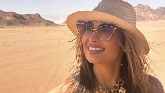 Patrícia Poeta durante passagem pela Jordânia