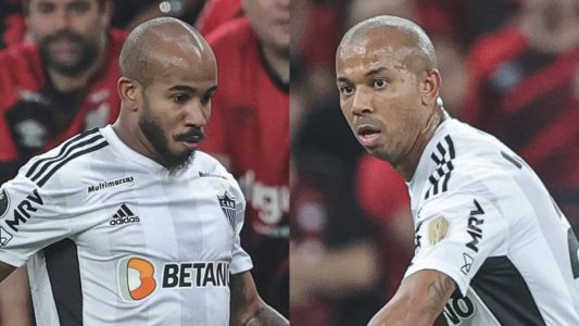 Patrick e Mariano em campo contra o Athletico-PR, na Arena da Baixada