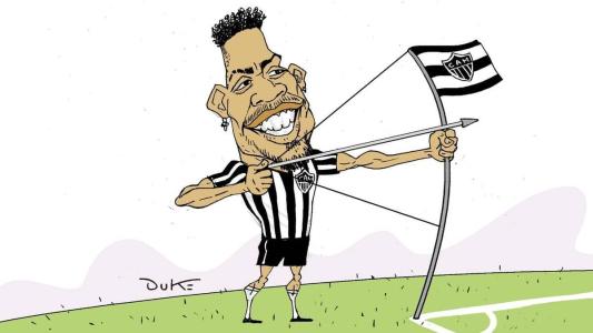 Paulinho, do Atlético, marcou o primeiro gol da história da Arena MRV