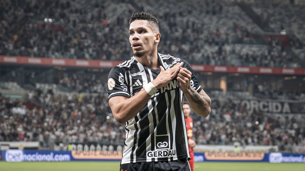 Atlético: artilheiro da Arena MRV, Paulinho busca 1º gol contra o Cruzeiro