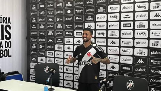 Paulinho foi apresentado oficialmente pelo Vasco