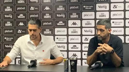 Paulo Bracks e Luiz Mello fizeram um pronunciamento