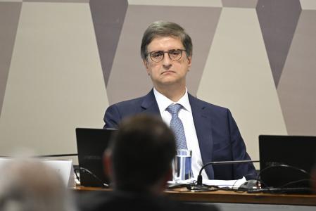 O procurador-geral da República, Paulo Gonet, durante sabatina na CCJ