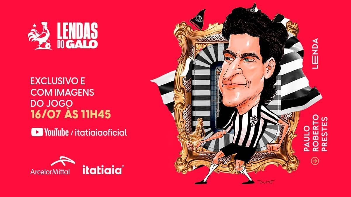A história de Paulo Roberto, um dos ídolos do Atlético confirmados no Lendas do Galo