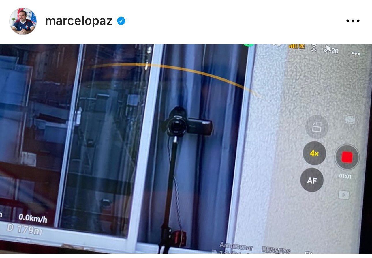 CEO do Fortaleza mostra câmera 'espiã' apontada para treino secreto do time
