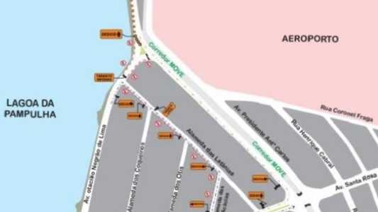 PBH faz operação de trânsito para obra na Orla da Pampulha