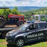 Operação da PCMG resulta na prisão de quatro suspeitos e na recuperação de trator furtado no Sul de Minas