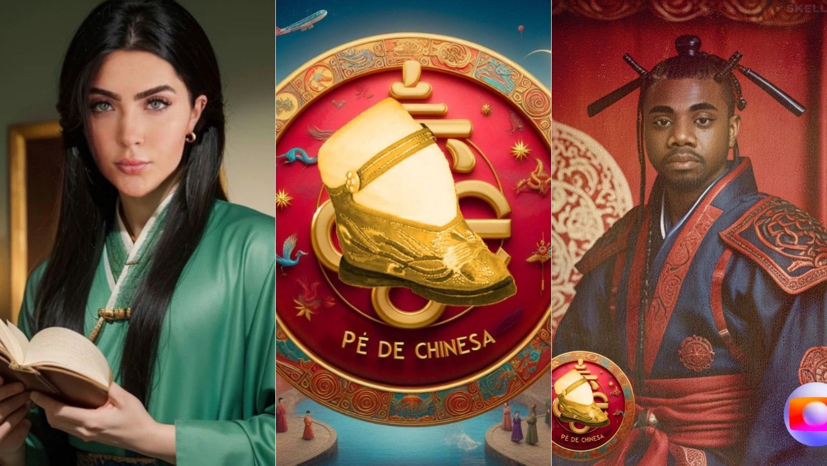 Famosos repercutem novela fake protagonizada por Davi Brito e Jade Picon; veja fotos de 'Pé de Chinesa'