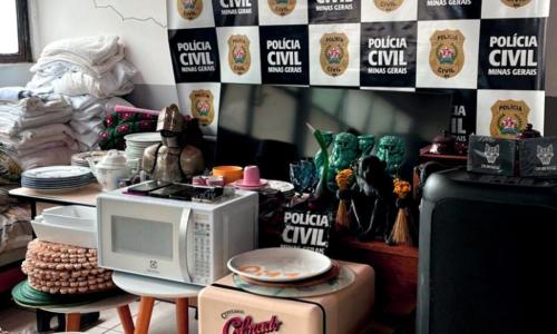 Peças recuperadas pela PCMG