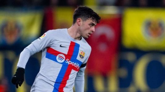 Pedri se machucou em jogo contra o Manchester United