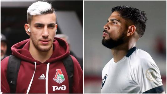 Pedrinho (esq), do Lokomotiv, e Daniel Borges (dir), do Botafogo