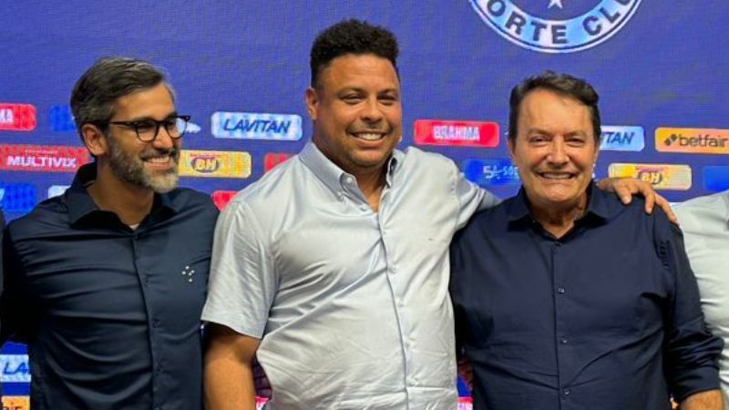 Pedrinho promete aumentar caixa do Cruzeiro e oxigenar elenco, e Ronaldo brinca