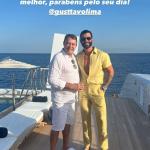 Investidor do Cruzeiro vai à Grécia, posa com Gusttavo Lima e manda recado