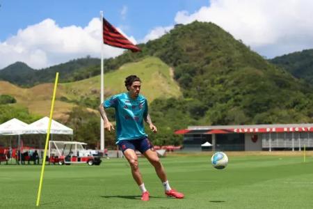 Pedro - Treino no Ninho do Urubu, CT do Flamengo