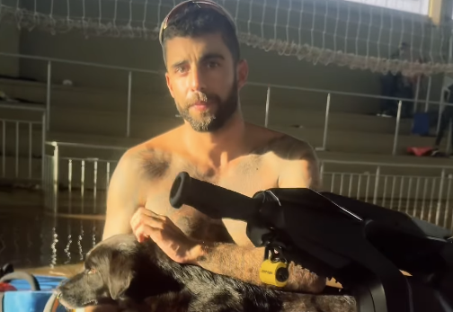 Pedro Scooby exibe vista impressionante de alagamento em Eldorado do Sul, no RS