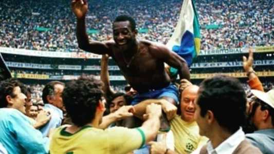 Pelé foi tricampeão do mundo em 1970, no México • Domício Pinheiro