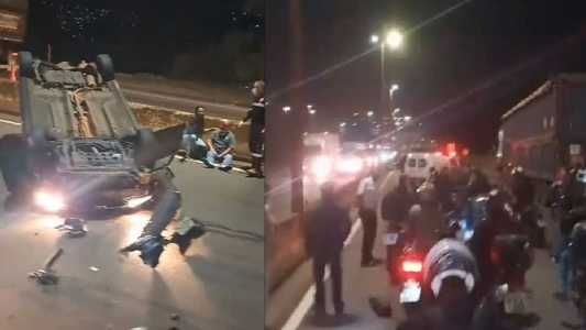 Pelo menos 11 veículos se envolveram no acidente
