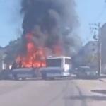 Vídeo: ônibus do BRT são incendiados após morte de miliciano no Rio