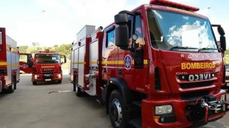 Pelotão de Bombeiros de Lavras foi acionado para realizar atendimento de ocorrência no municipio de Itumirim