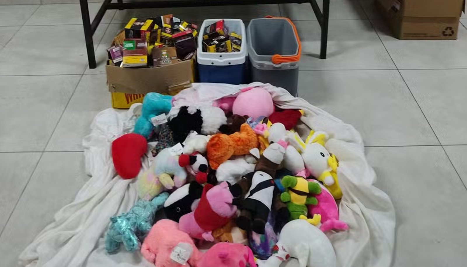 Ladrão furta bichos de pelúcia, balas e energético, mas acaba preso em chiqueiro em MG