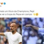 Cruzeiro parabeniza Pep por título na Champions, e exalta 'tropa do Pepa'