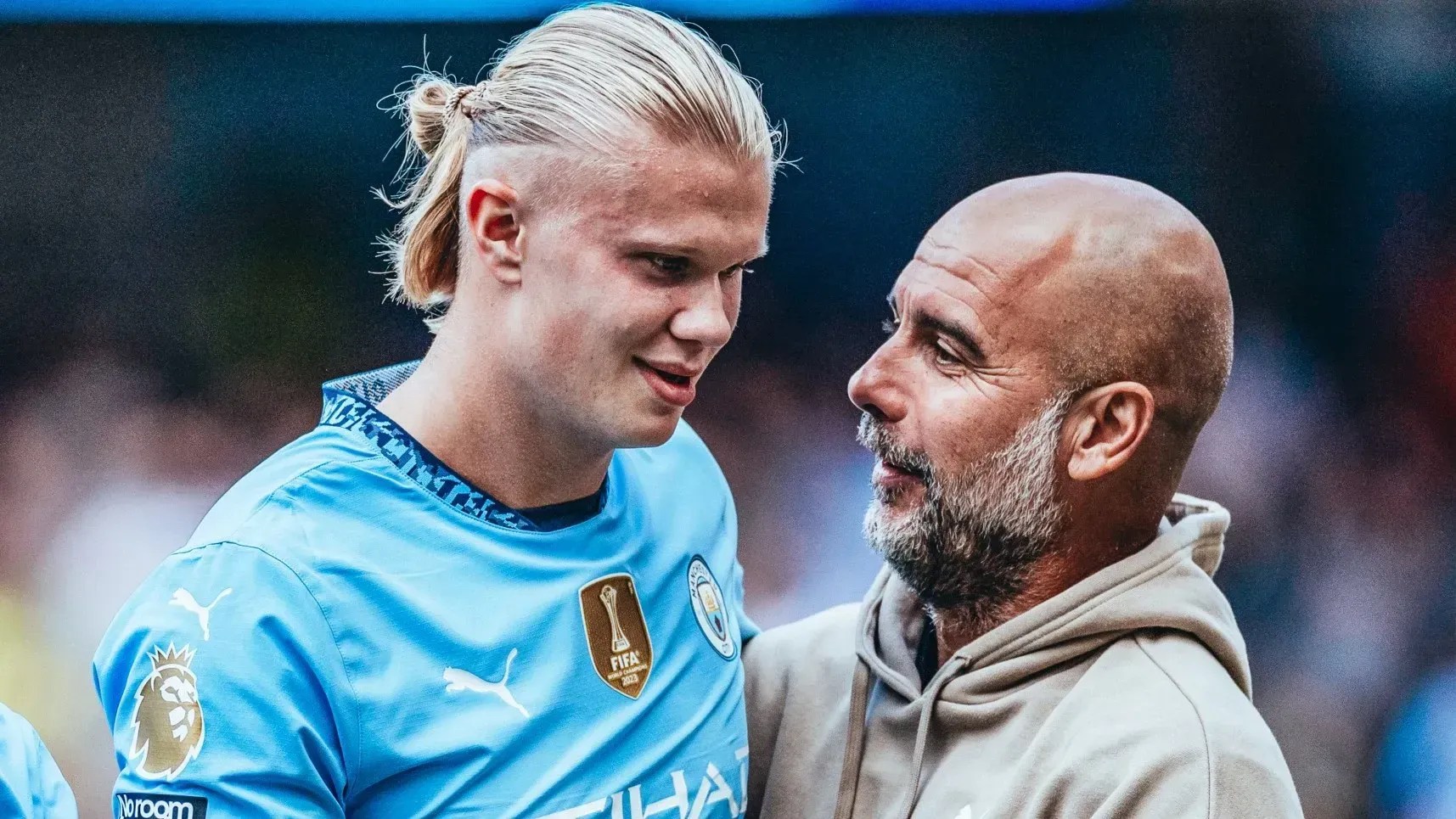 Haaland e Guardiola rasgam elogios a ex-Atlético: ‘Muito bom’