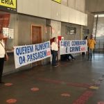 Associação dos usuários protesta contra greve de motoristas de ônibus em BH