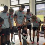 Vasco recebe a visita do pequeno Gui no CT Moacyr Barbosa