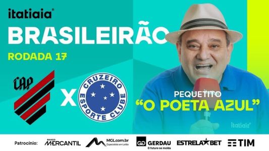 Pequetito vai narrar o jogo entre Athletico-PR e Cruzeiro