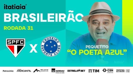 Pequetito vai narrar a partida entre São Paulo e Cruzeiro