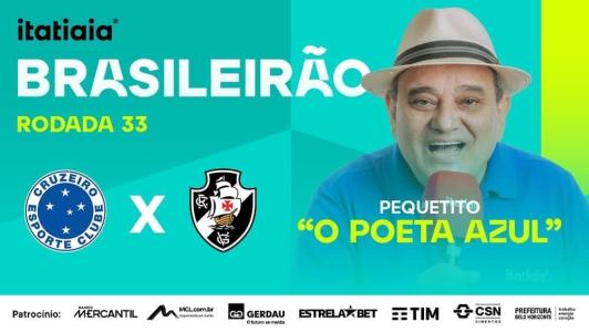 Pequetito vai narrar a partida entre Cruzeiro e Vasco
