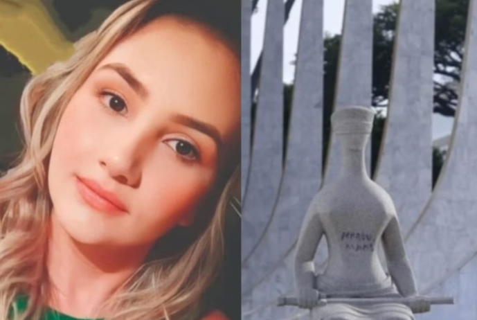 PGR defende que mulher que pichou estátua no 8/1 vá para prisão domiciliar