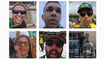 Perfil Contragolpe Brasil, do Instagram, tem fotos e informações sobre terroristas de Brasília