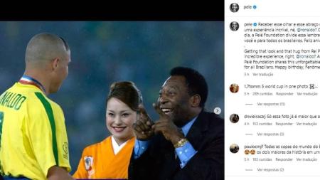 Perfil de Pelé presta homenagem pelos 47 anos de um dos maiores jogadores da história do futebol