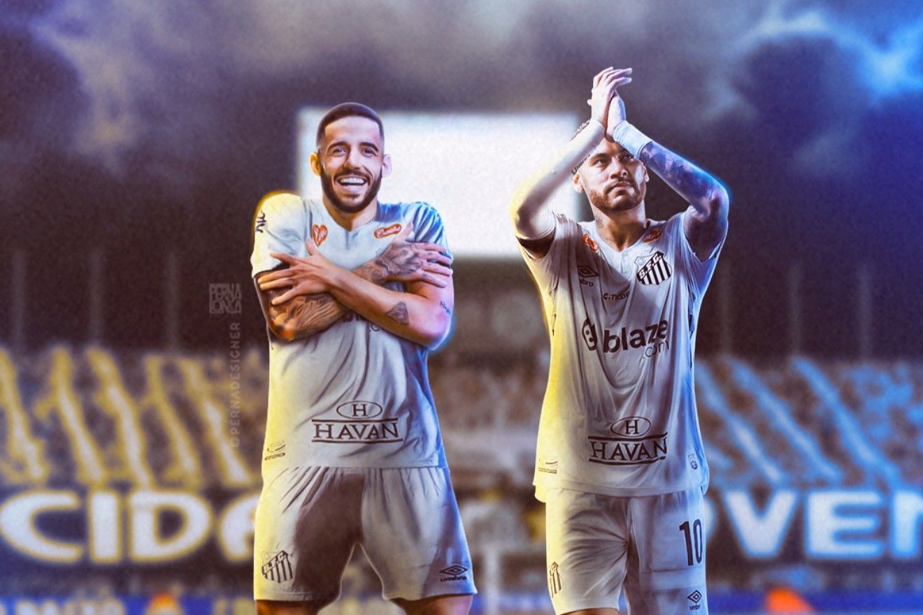 Neymar e Kelvin reagem à possível formação de dupla no Santos: 'Já pensou?'