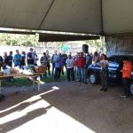 Petroleiros cruzam os braços contra privatização da Petrobras, na Refinaria Gabriel Passos, em Betim 