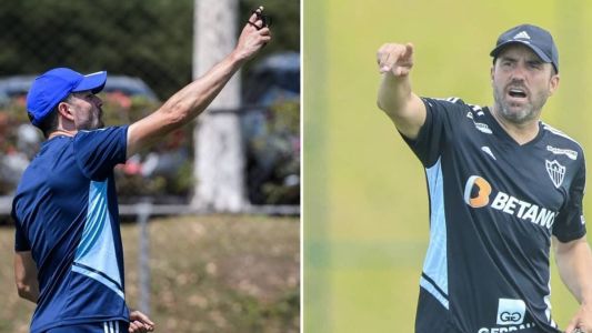 Pezzolano e Coudet estarão frente a frente no primeiro clássico do ano, em Belo Horizonte