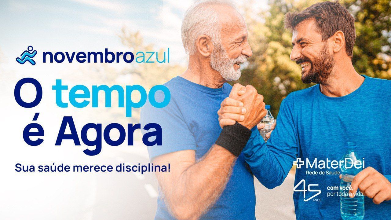 Rede Mater Dei chama atenção para o câncer de próstata e reforça a importância da prevenção no Novembro Azul