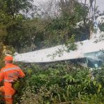 Avião de pequeno porte faz pouso forçado após falha mecânica em Muriaé, Zona da Mata Mineira