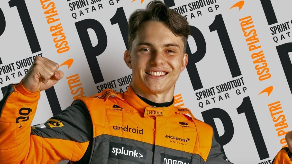 Fórmula 1: Piastri supera Verstappen e larga na pole na corrida Sprint do Catar