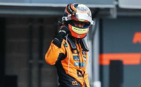 Oscar Piastri comemora vitória no GP da Bélgica de Fórmula 1 de 2025