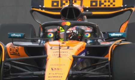 Oscar Piastri durante 2º treino livre do GP da Hungria da F1