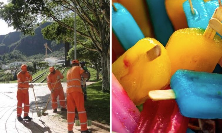 Calorão desafia trabalhadores e impulsiona vendas de sorvetes em BH