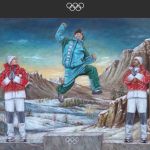 Foto do pódio de Lucas Pinheiro é eleita a mais bonita dos Jogos e vira 'pintura'